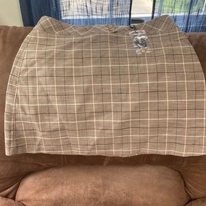 NWT Express plaid mini skirt size 12